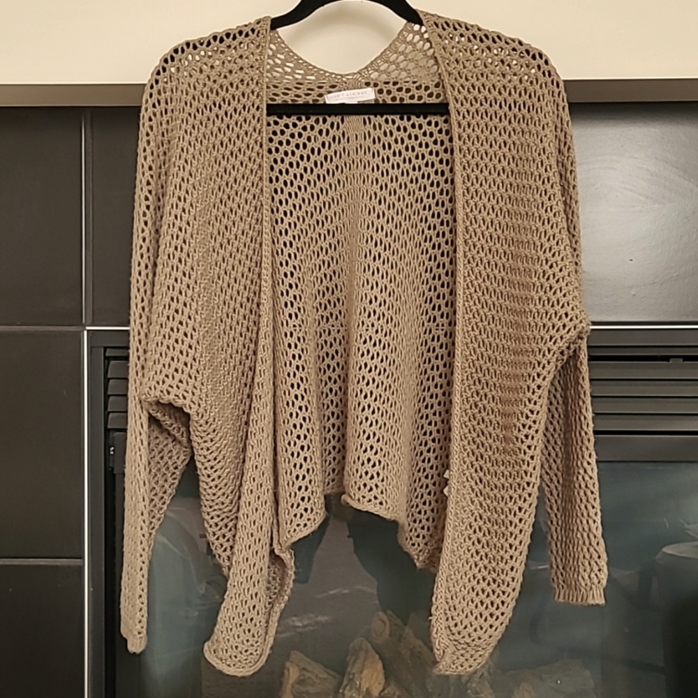 Kimono & Wrap Made in Italy "Don’t Ask Why" Crochet Open Cardigan - One Size